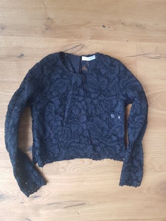 Sandro Spitzen Crop Top