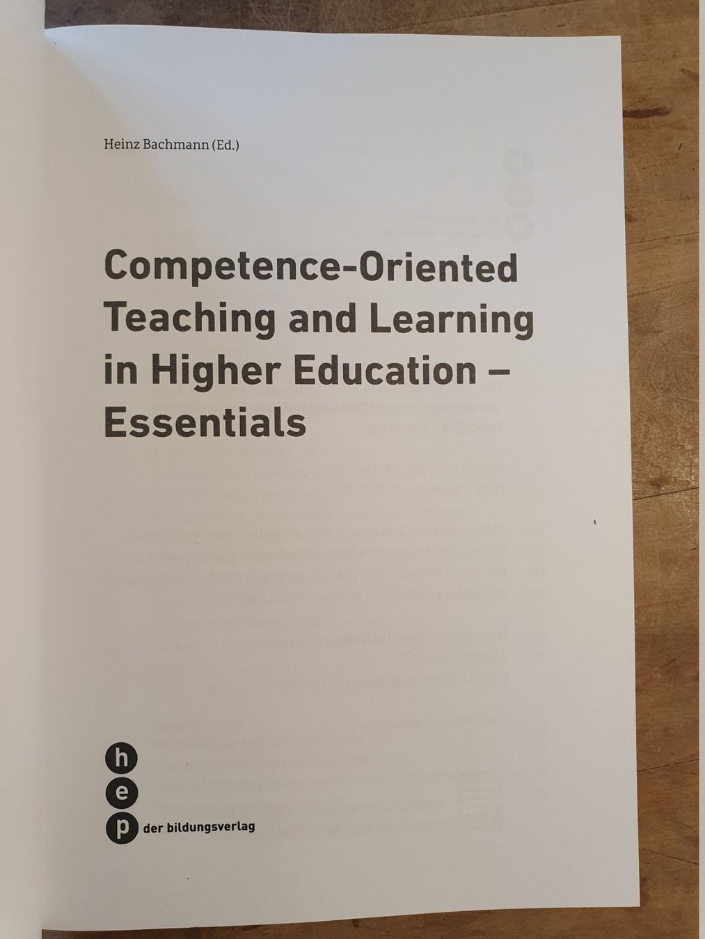 Livres: Competence-Oriented Teaching and Learning in Higher Educatio – D'occasion à Zürich par loosebone 2
