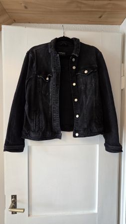 Clockhouse Jeansjacke Damen Gr. 42 Schwarz Top Zustand!
