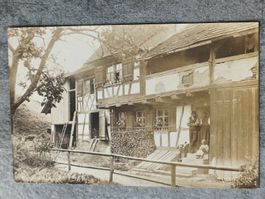 Echt Photo Karte  Erlach BE - Bauernhof mit Familie von 1913