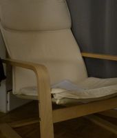 Fauteuil IKEA Poäng en bois clair, état bon