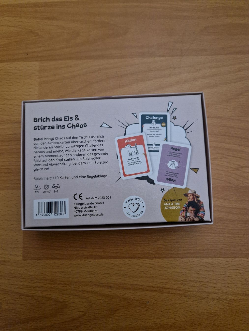 Giochi: Gesellschaftsspiel "Bo hei" – Nuovo e nell'imballaggio originale da Müllheim Dorf venduto da Manuka_lu 1