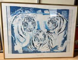 Rolf Knie „3 weisse Tiger“ Kunstdruck