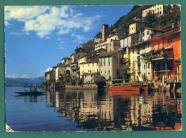 Gandria am Lago di Lugano, 1977, gelaufen, Grossformat