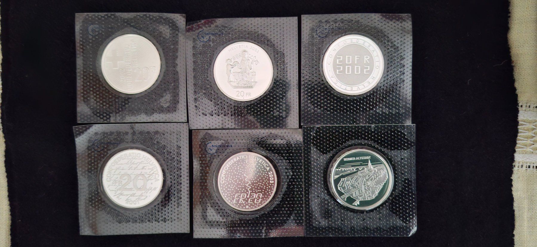 Tutti le monete: 6 Swissmint 20 Franken – Nuovo e nell'imballaggio originale da Wil SG venduto da Paco.2222 1