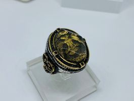 Ring aus 925 er Silber mit Doppelkopfadler