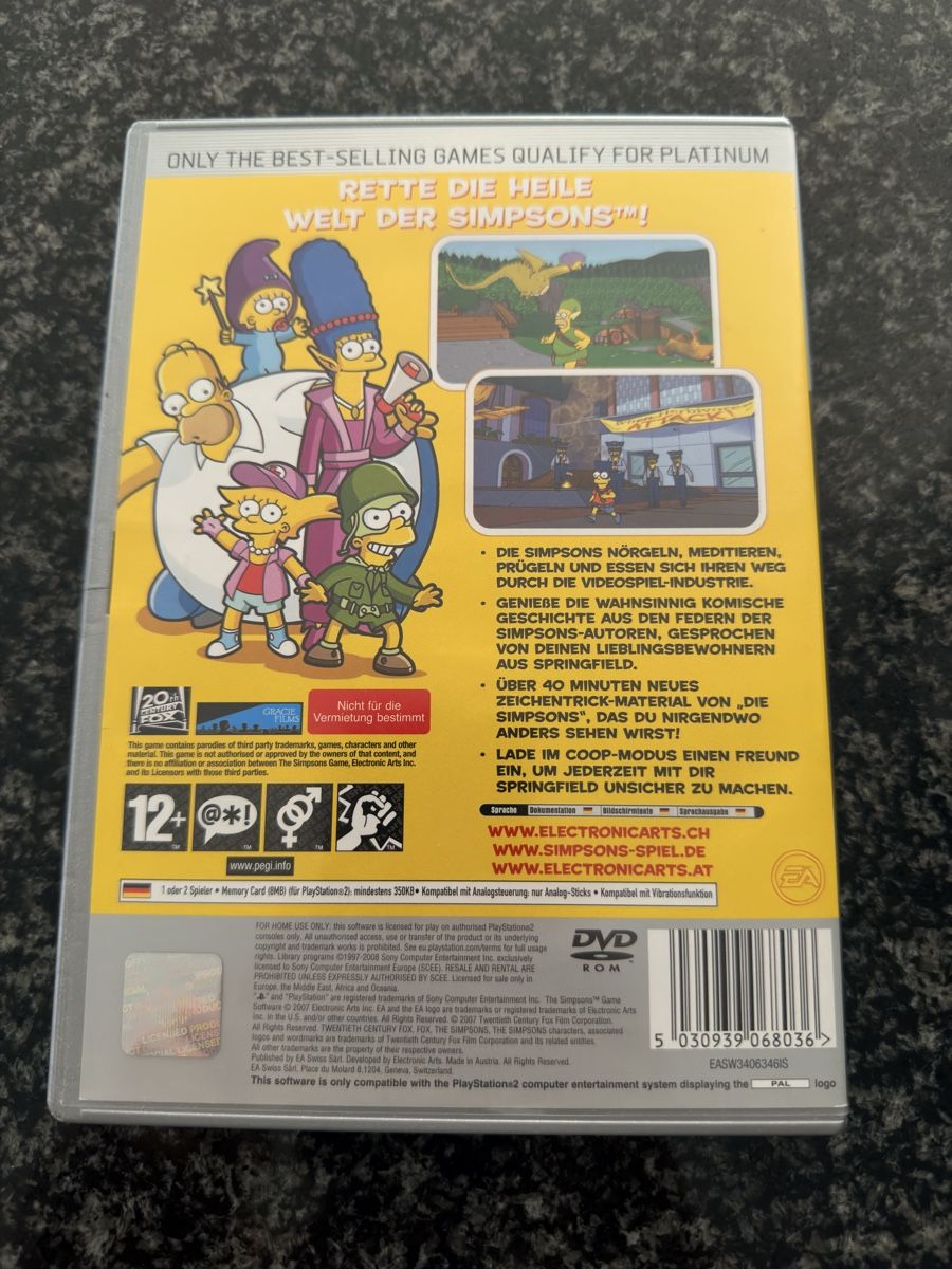 Giochi: PS2 - Die Simpsons Das Spiel – Usato da Dübendorf venduto da R.O.G 1