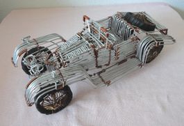 Auto/Drahtauto Oldtimer aus dickem Draht, Länge = 36cm