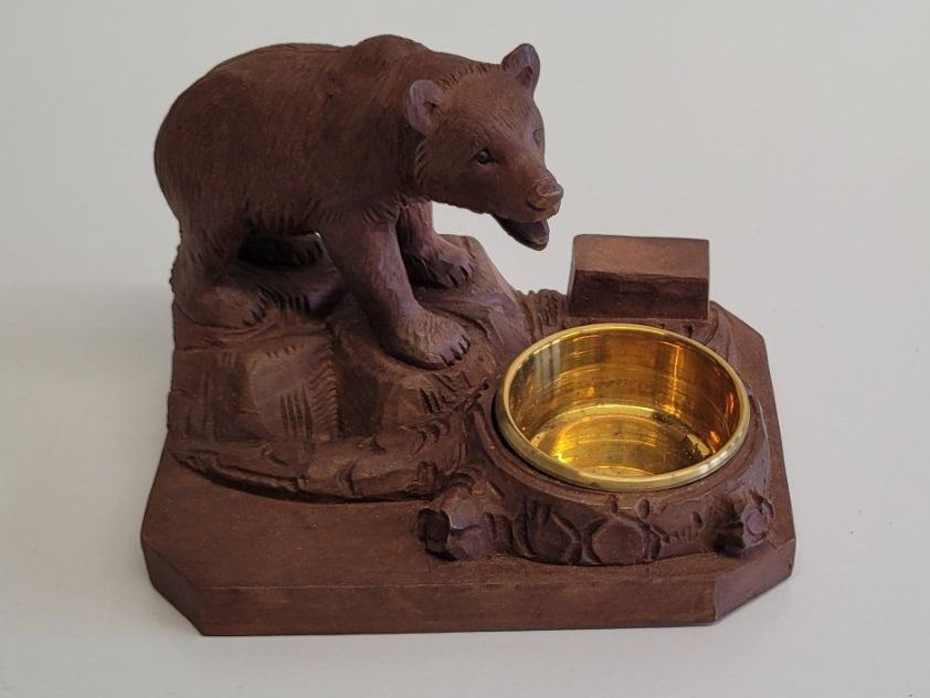 Figurines: Bär, geschnitzt, mit Messingschale – Neuf (Voir description) à Brienz BE par P.Edelweiss 3