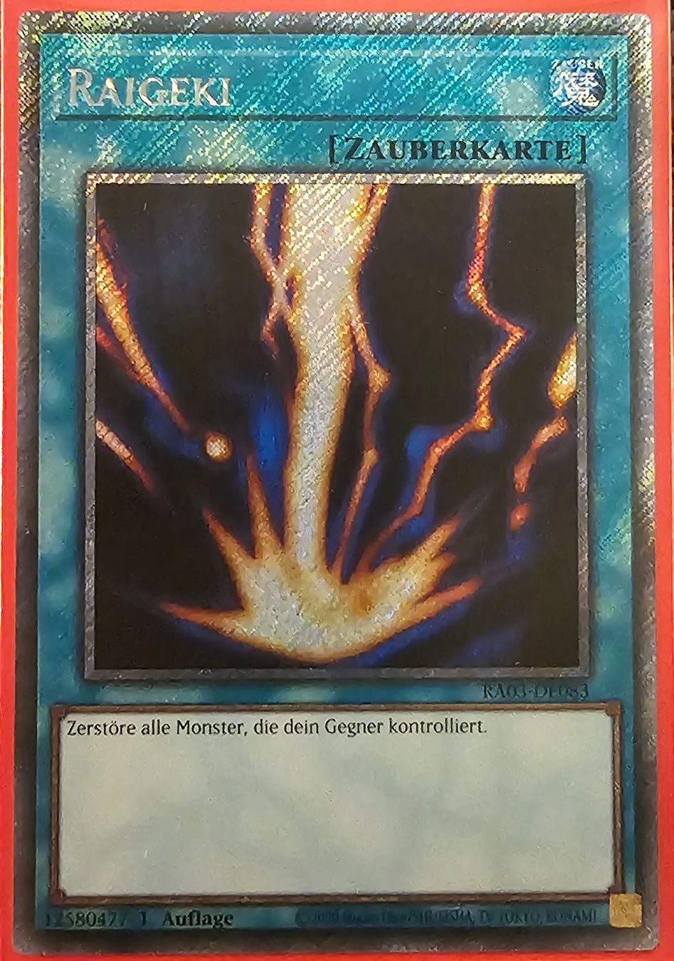 Yugioh Sammelbilder & Trading cards: Platinum Secret Rare | Raigeki – Neu (gemäss Beschreibung) aus Altstätten SG von ChangeMaker