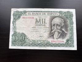 Billet Espagne 🇪🇸 1971