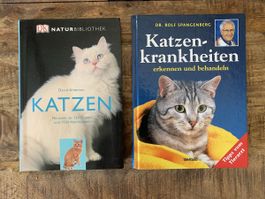 Katzenbücher - 1x 250 Rassen & 1x Katzenkrankheiten