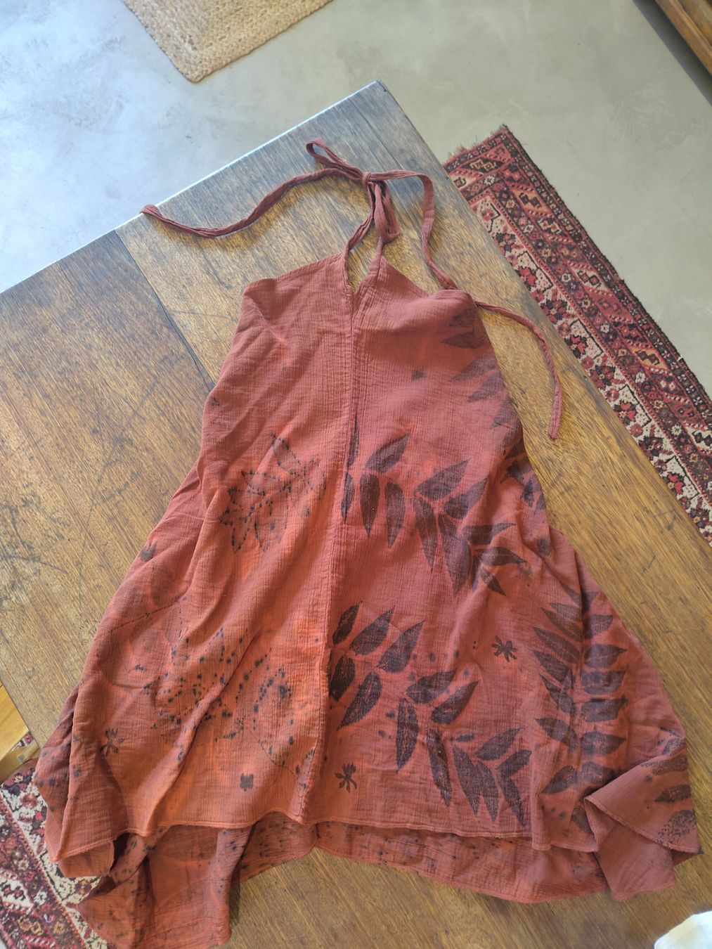 Robes: Ecoprint sommerkleid rot S – Neuf (Voir description) à Losone par ell_nora89