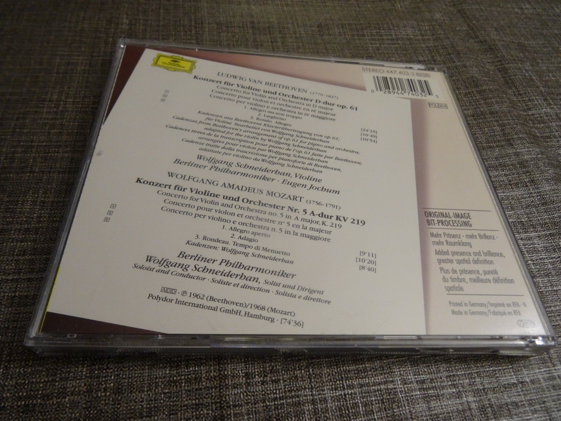 CD: Klassik CD: Beethoven, Mozart - Violinkonzerte Top! – Usato da Olten venduto da Disc-Ausverkauf 1