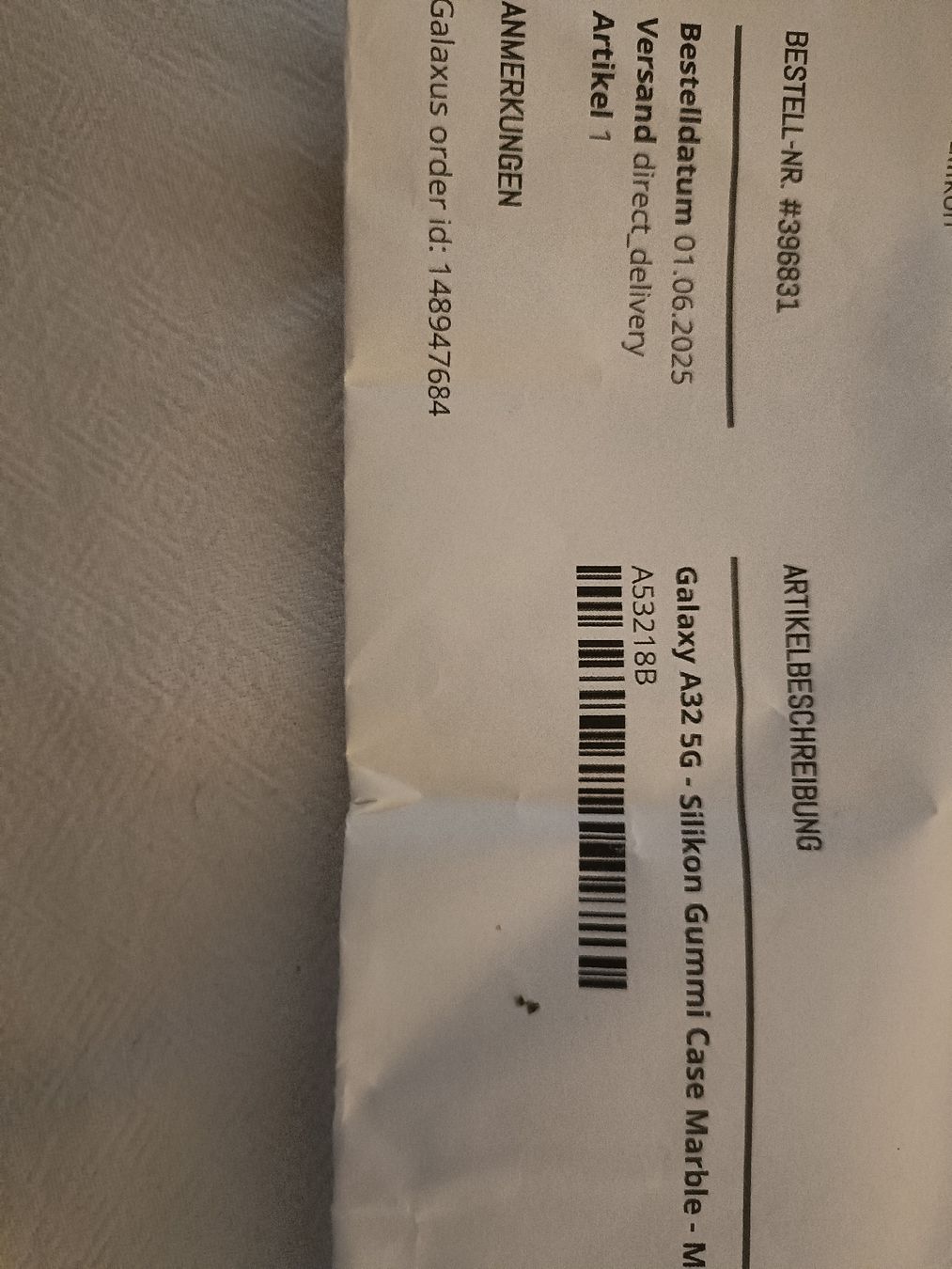 Samsung Cover & Protezioni schermo: Galaxy A32 5G Silikon Gummi Case Marble – Nuovo (secondo la descrizione) da Reinach AG venduto da redem01 2