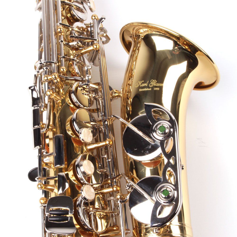 Karl Glaser Musikinstrumente: Alt Saxophon 2 farbig, Messing + Chrom mit Koffer, Neu – Neu und originalverpackt aus Lostallo von Guddah78 3