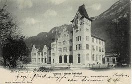 GLARUS - neuer Bahnhof GL gel. 1903!
