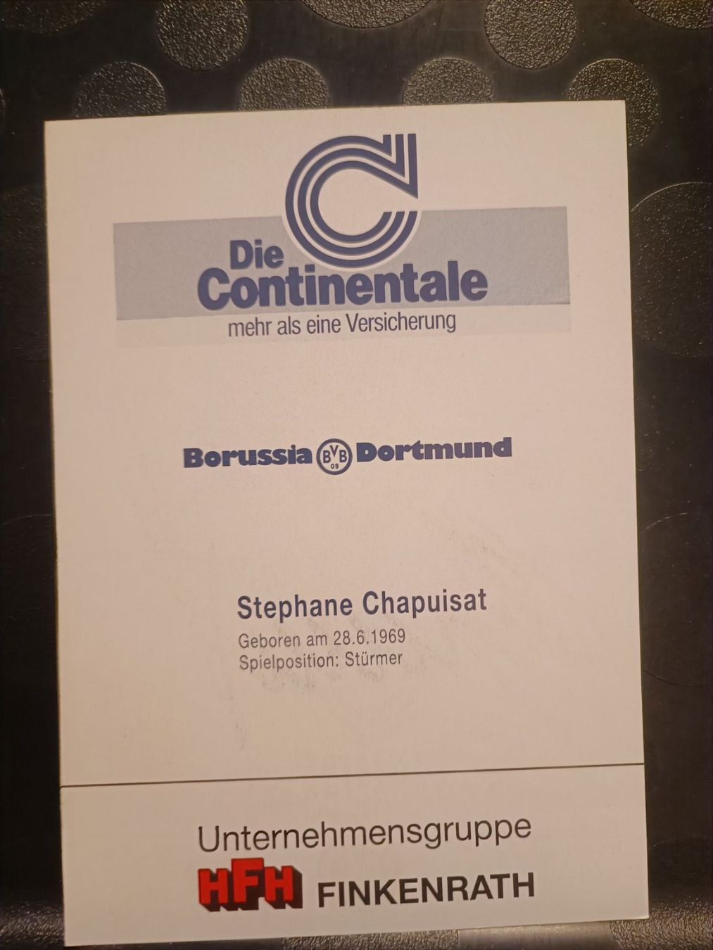 Autografi: Stephane Chapuisat - BVB / Borussia Dortmund - Handsigniert – Usato da Menziken venduto da Artographs 1