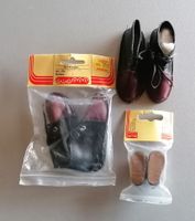 Puppen Schuhe Leder GLORREX 3 Paar