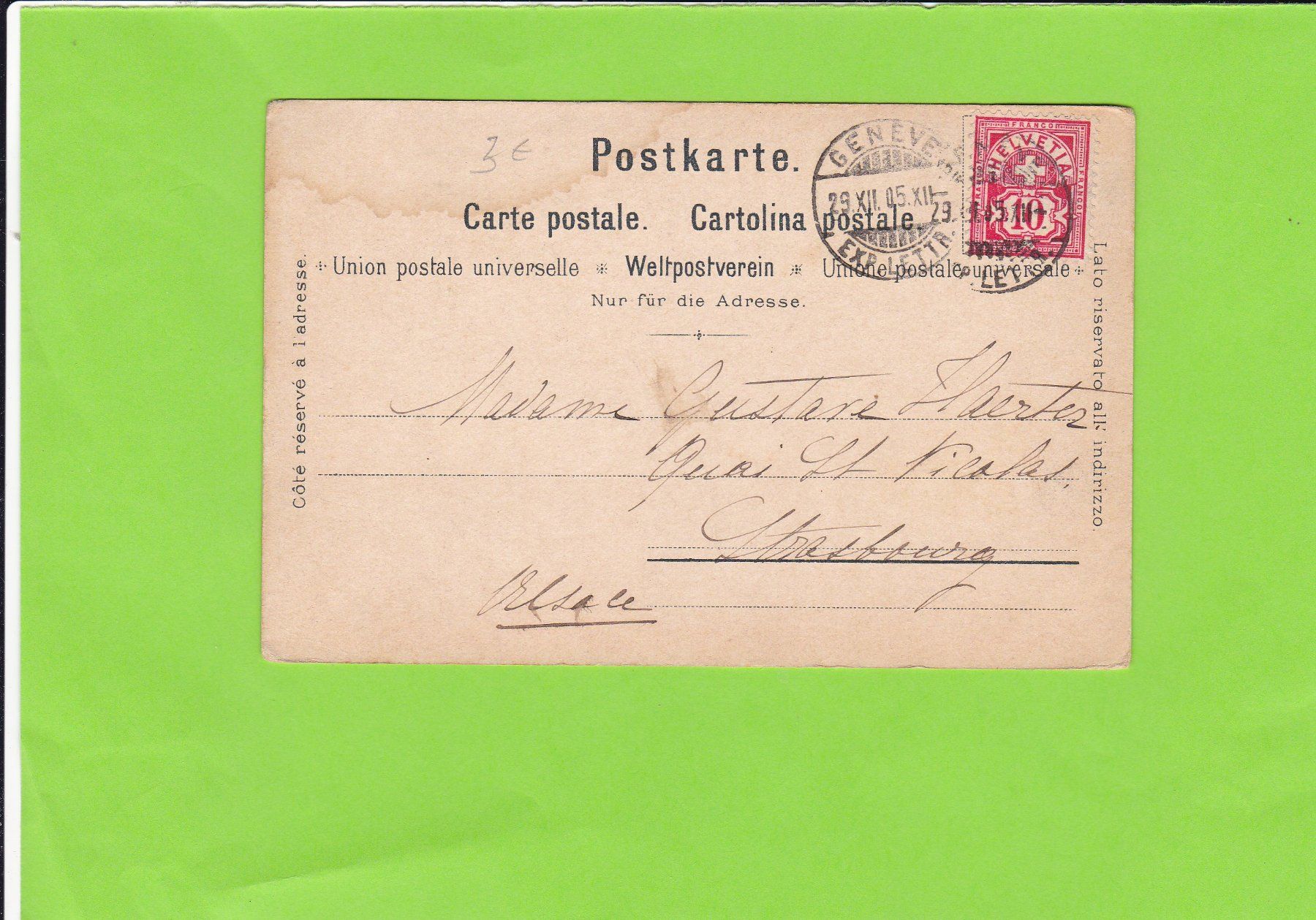 Cartoline postali: Wengernalp, Jungfrau, Mönch und Eiger – Usato da St. Peterzell venduto da neckertal 1