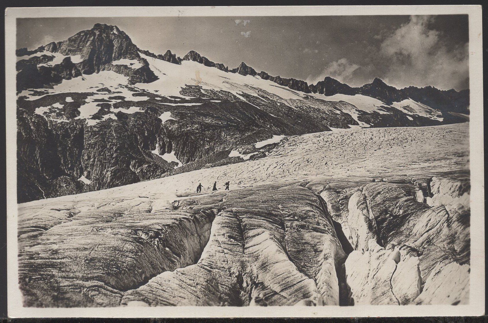 Ansichtskarten: Furka Grimsel  Rohnegletscher  1925 – Gebraucht aus Aarau von kufi44