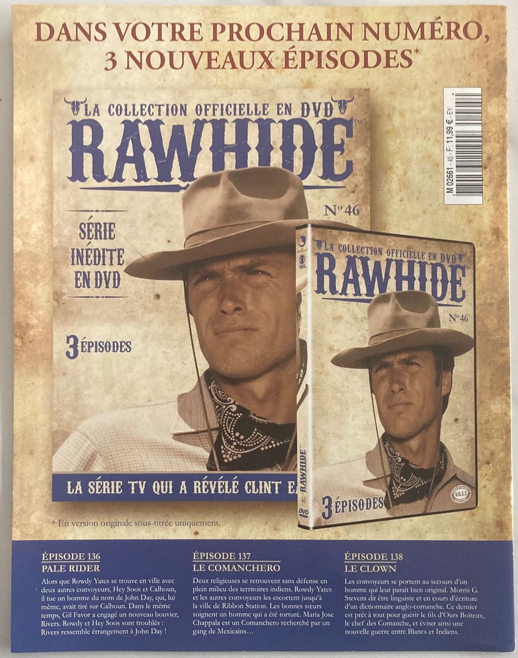 Alle DVDs: CLINT EASTWOOD - RAWHIDE N°45 – Gebraucht aus Poliez-Pittet von Newtown-Records 2