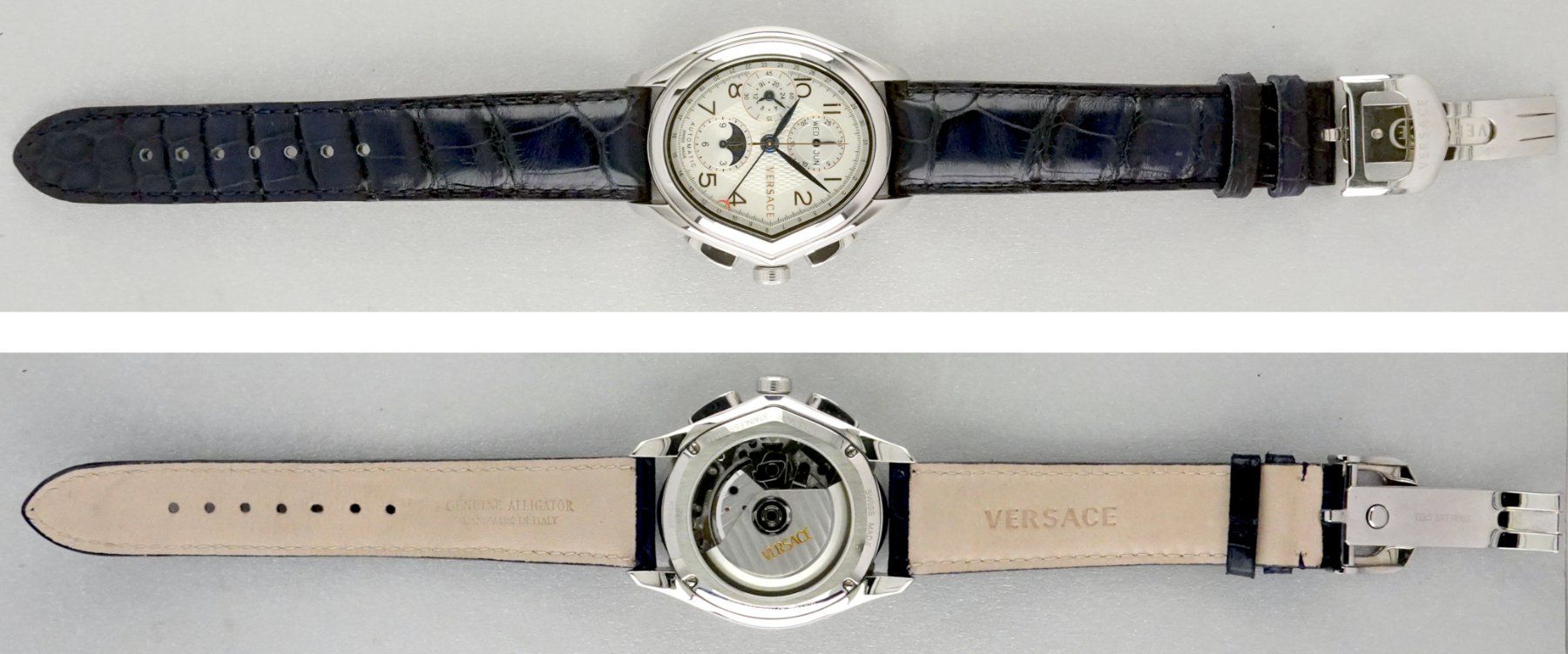 Versace Orologi: VERSACE Chronograph / triple date / Mondphase 7751 – Nuovo (secondo la descrizione) da Meilen venduto da Anonymous3 2