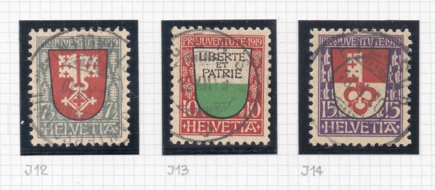 Tutti i francobolli: 1919 / PRO JUVENTUTE @ – Usato da Basel venduto da Ammedysli49