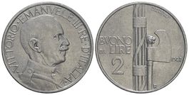 Italien, 2 Lire 1927, Roma, R!