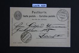 CH Alte Postkarte sauber gestempelt 1903            Los 6220