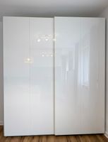 IKEA PAX Hasvik Schiebetüren Hochglanz Weiss 200 × 236 cm