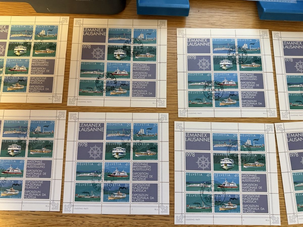Alle Briefmarken: Dubletten Block Los Schweiz  – Neu (gemäss Beschreibung) aus Murgenthal von Tina_4055 1