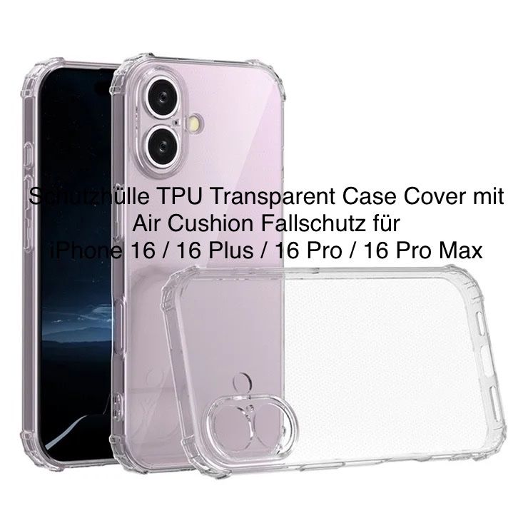 Cover & Protezioni schermo: iPhone 16 Plus Schutzhülle Cover Soft Case Hybrid Fallschutz – Nuovo (secondo la descrizione) da Basel venduto da MY.AIRPODS.SHOP 1