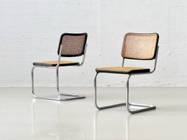 Klassische Freischwinger S32 Modell 77 von Thonet
