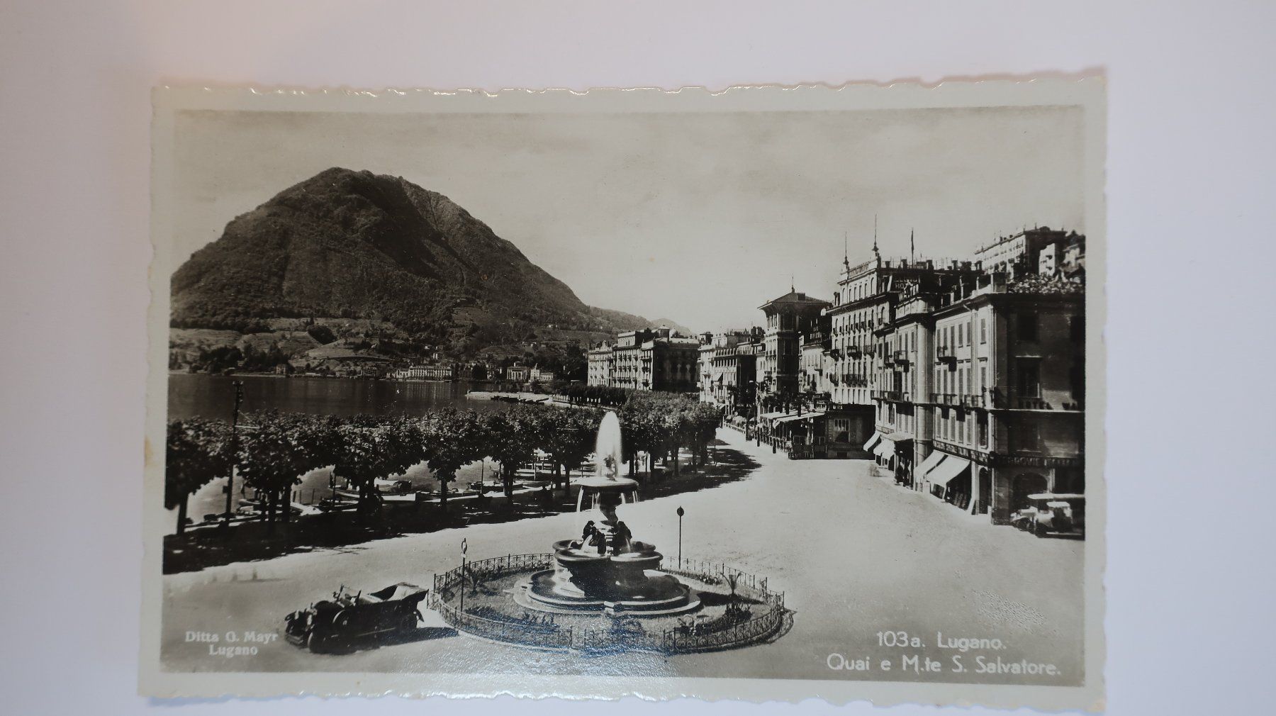 Cartes postales: Lugano Quai e M.te S. Salvatore (Oldtimer) – D'occasion à Cormoret par Pascalll2001 1