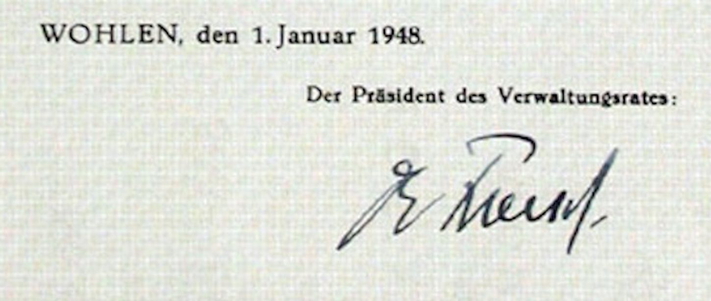 Dokumente: Howag AG Wohlen, Wohlen - 1948 – Gebraucht aus Solothurn von Sgasche 1