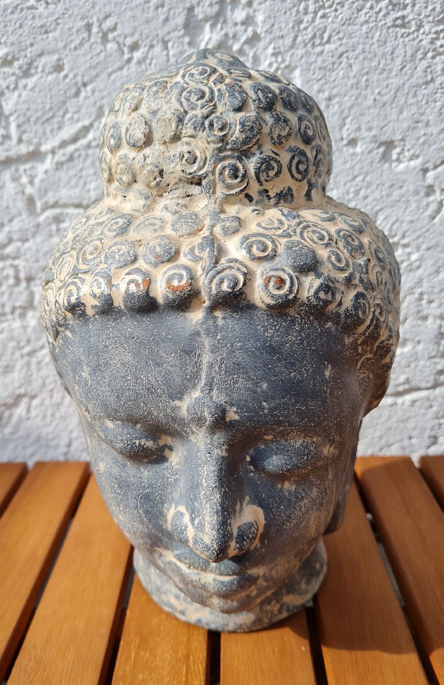 Tutte le decorazioni: Buddha Kopf, aus Ton, für den Garten oder Balkon – Usato da Maur venduto da Tashi010 1