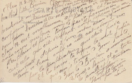 Cartoline postali: Provence, Cie Générale Transatlantique, 1919 – Usato da Zuerich venduto da OceanLinerPostcards 1
