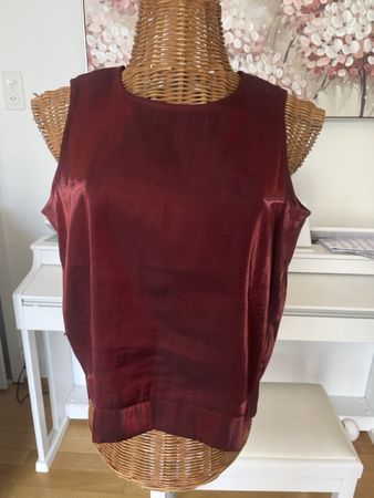 Elegantes Top, rot-glänzend, 36