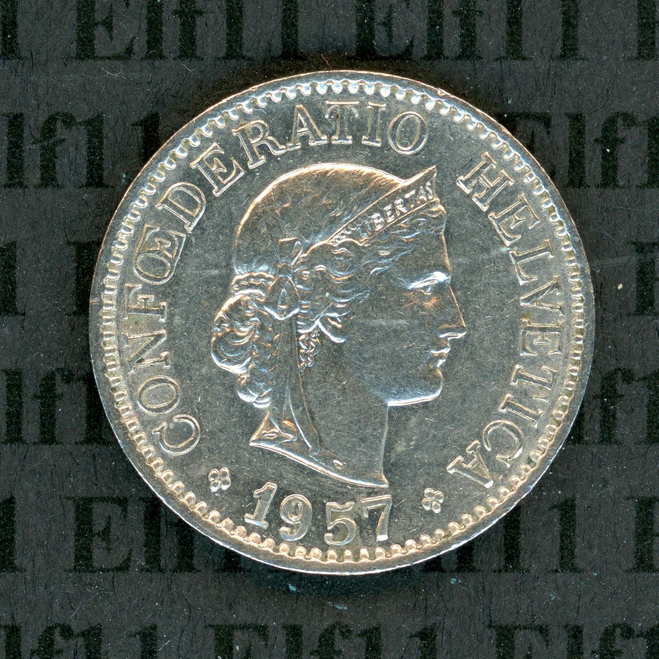 Tutti le monete: CHF___0.10 1957 vz 10 Rappen – Usato da Widnau venduto da Elf11