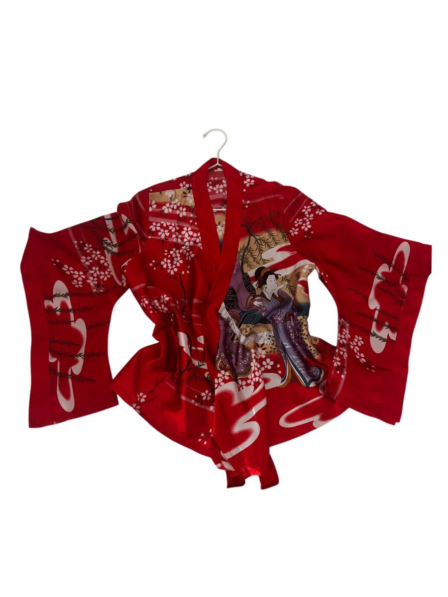 Kimono: Vintage red Kimono – Usato da St. Gallen venduto da thevintagera
