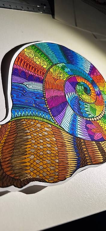 Poster & Bilder: Bild von Hand gemalt "Schnecke" 21cm – Gebraucht aus Muhen von jol_ina00 1