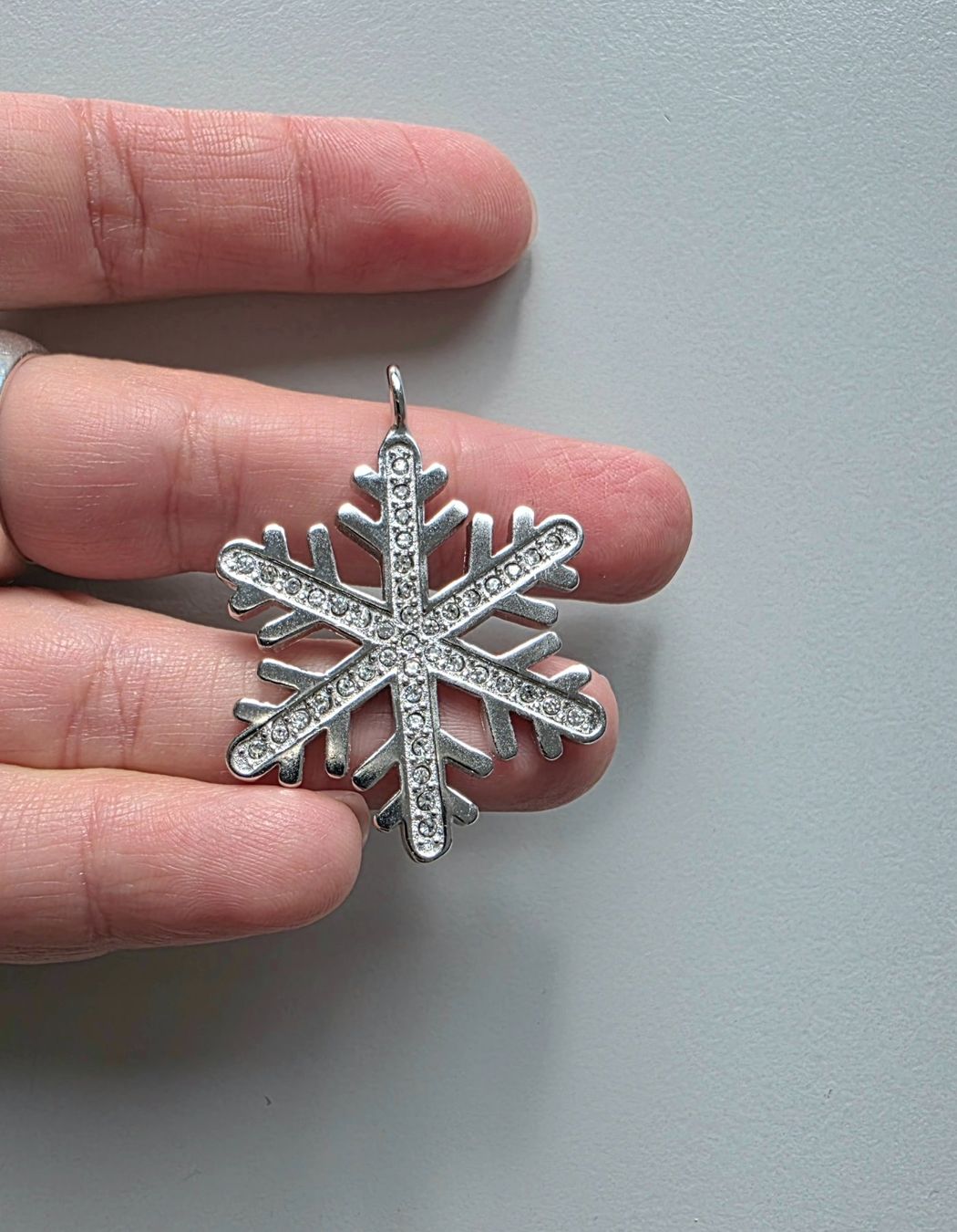 Pendentifs: Schneeflocken Anhänger Silber 925 – Neuf (Voir description) à Madetswil par triforuz 2