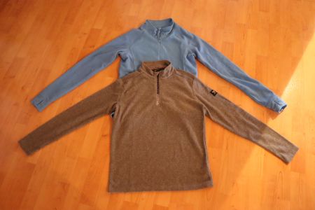 2 dünne Fleece Pullover 164