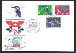 FDC Serie 439-441 Werbemarken ET 21.2.1966 schön illustriert