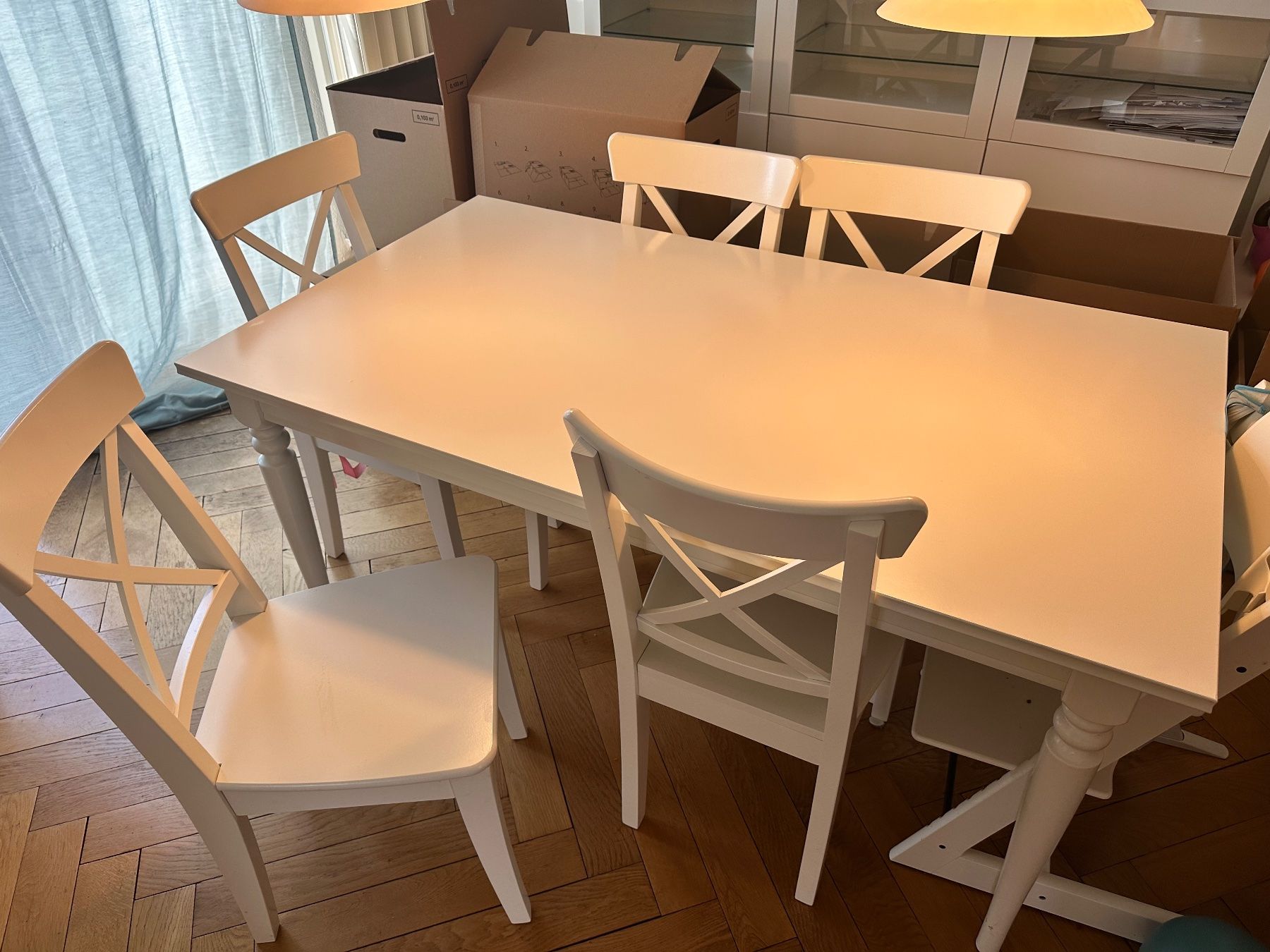 Ikea Chaises: Esszimmerstühle (6) weiss – D'occasion à Zürich par jes_78gl