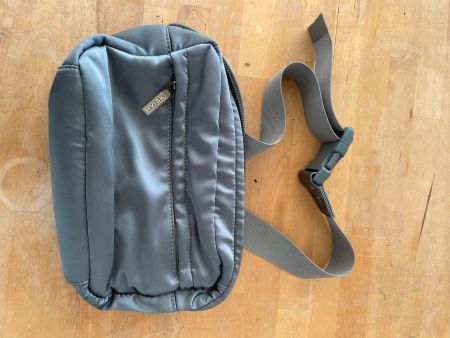 HVISK "Brillay" Nylon Gürteltasche / Crossbody Bag – Grau
