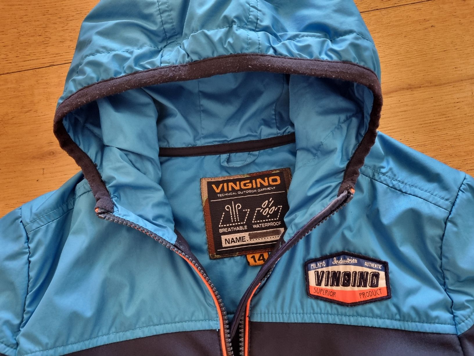 Vingino Giacche & Cappotti: Vingino Softshelljacke Gr 164 Marine/ hellblau – Usato da Hettlingen venduto da Lukasbutz 1