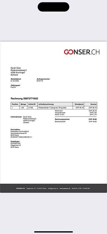Guardaroba: Kleidertange Silber Stabil bis 70 kg – Usato da Flüh venduto da sar_6c26 3