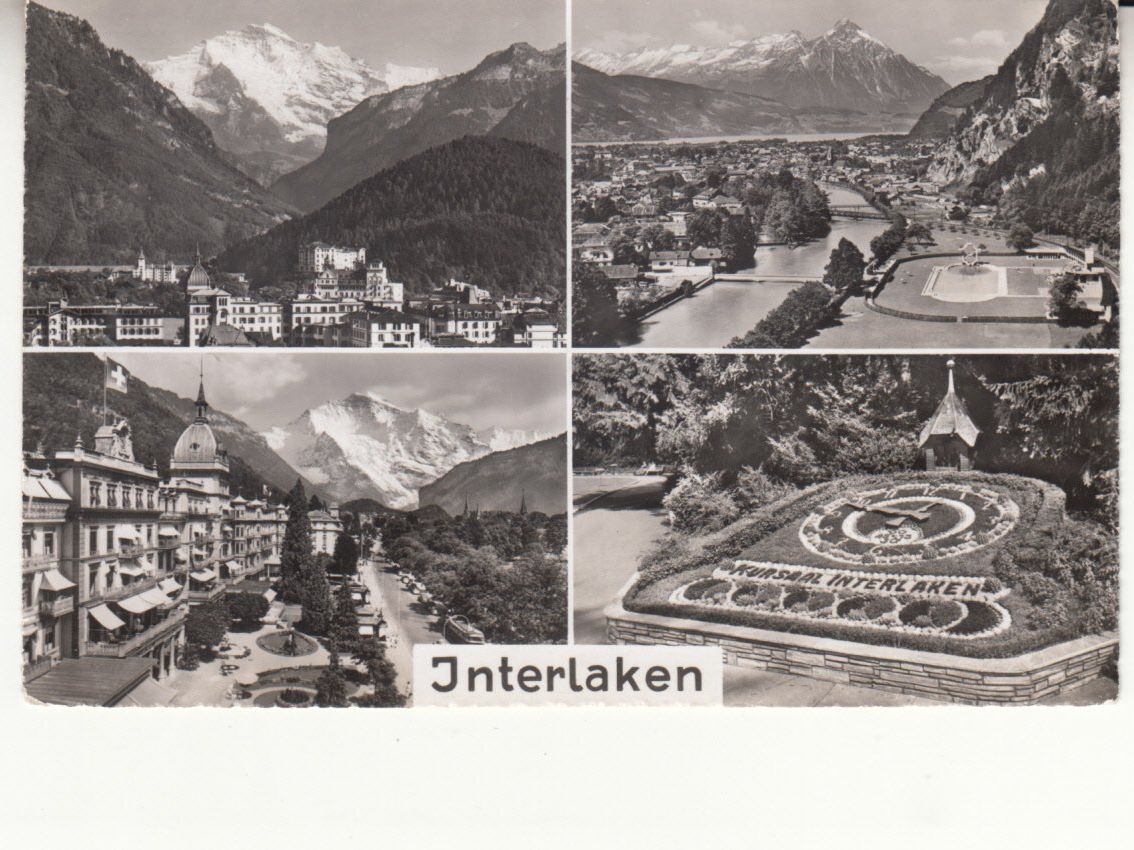 Ansichtskarten: Interlaken ca. 1950 – Gebraucht aus Bürglen TG von StampGraf